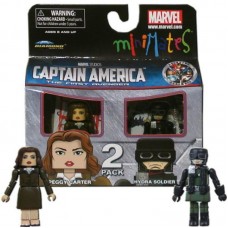 Minimates Marvel Comics Series 40 Captain America - Peggy Carter and Hydra Soldier 2 pack Mini Figure by Diamond Select   